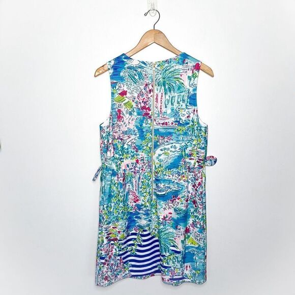 Lilly Pulitzer Marli Postcards From Positano Engineered Stretch Crepe Dress - Picture 3 of 13